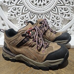 Red Wing Irish Setter Brown Leather Steel Toe Work Boots 83202 Womens 9